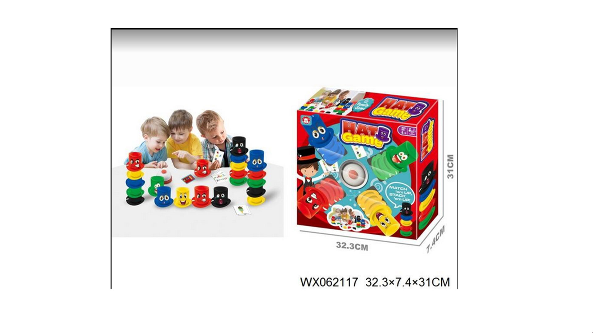 Learning toys and educational toys, write and draw magnetic board, hat board game